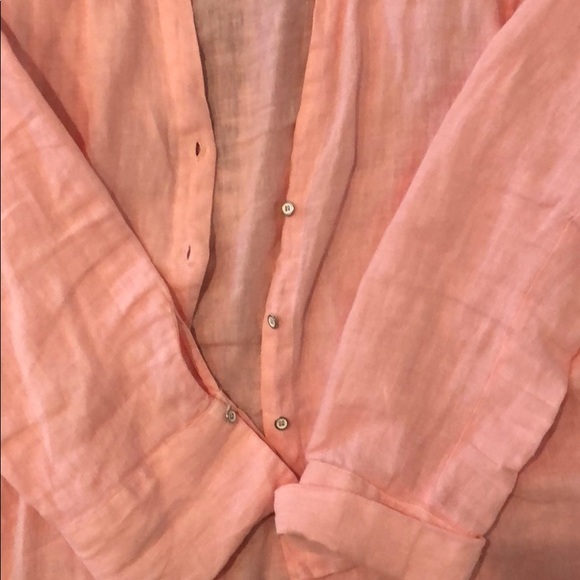 Zara basic pink button down shirt - Picture 2 of 2